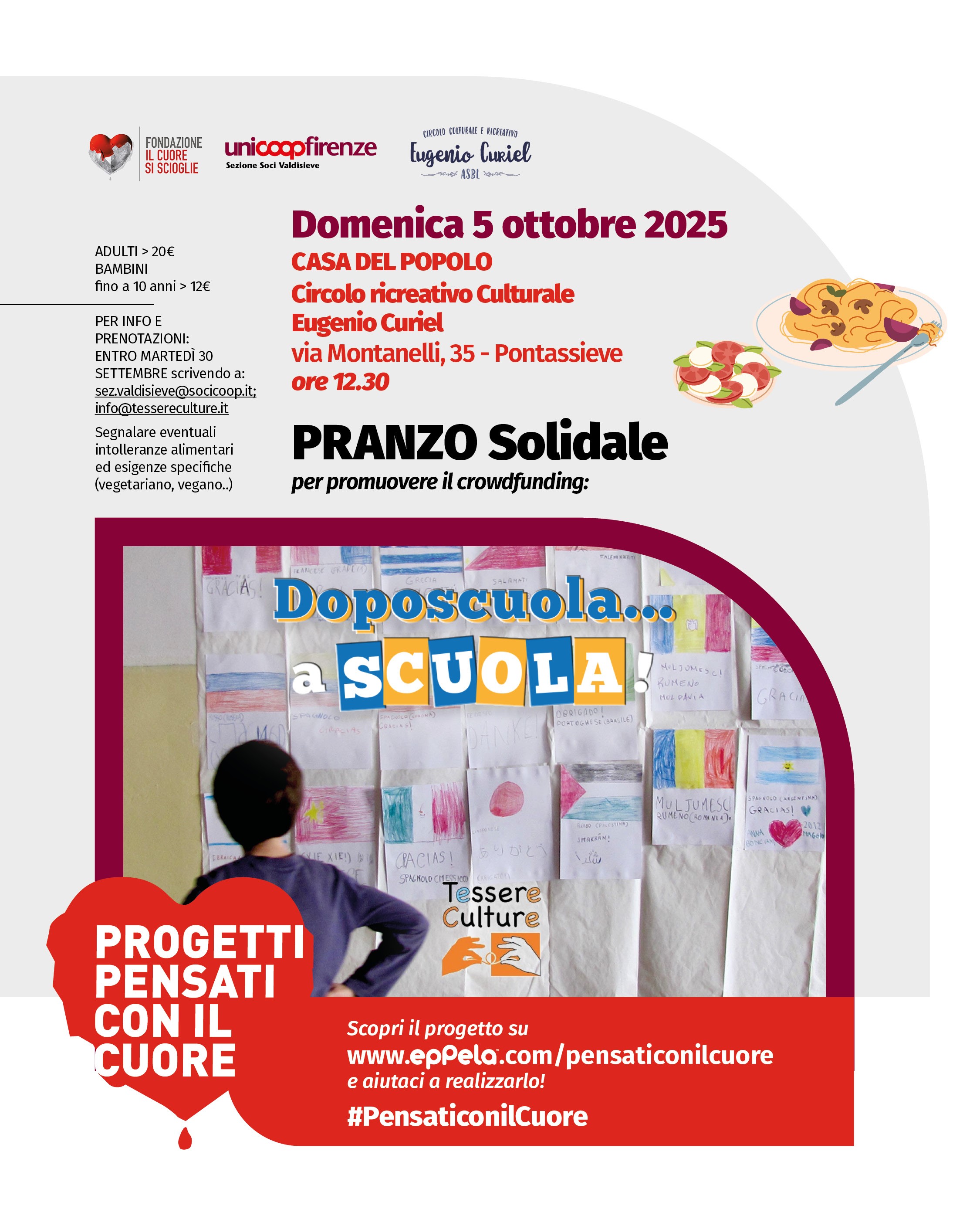 Partecipa al nostro pranzo solidale !!!